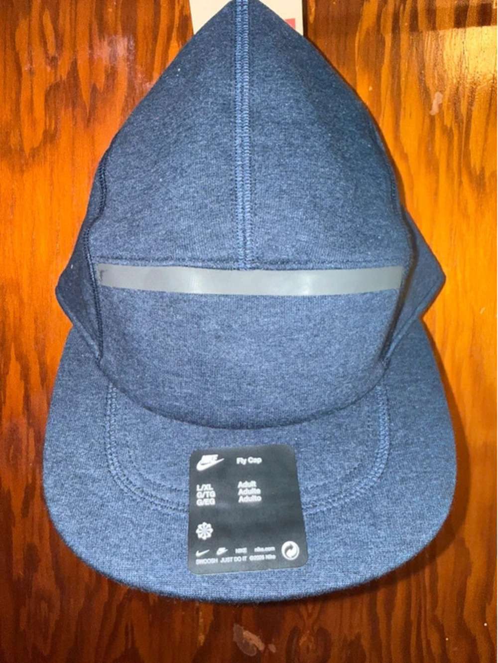 Nike Fly Cap Adult L/XL Navy Blue Adjustable Hat NWT